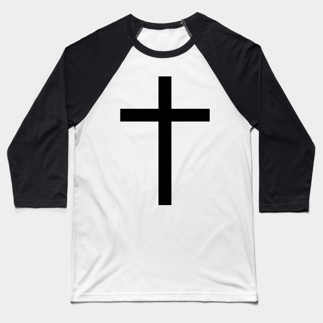 Latin cross (black) Baseball T-Shirt by PabloDeChenez